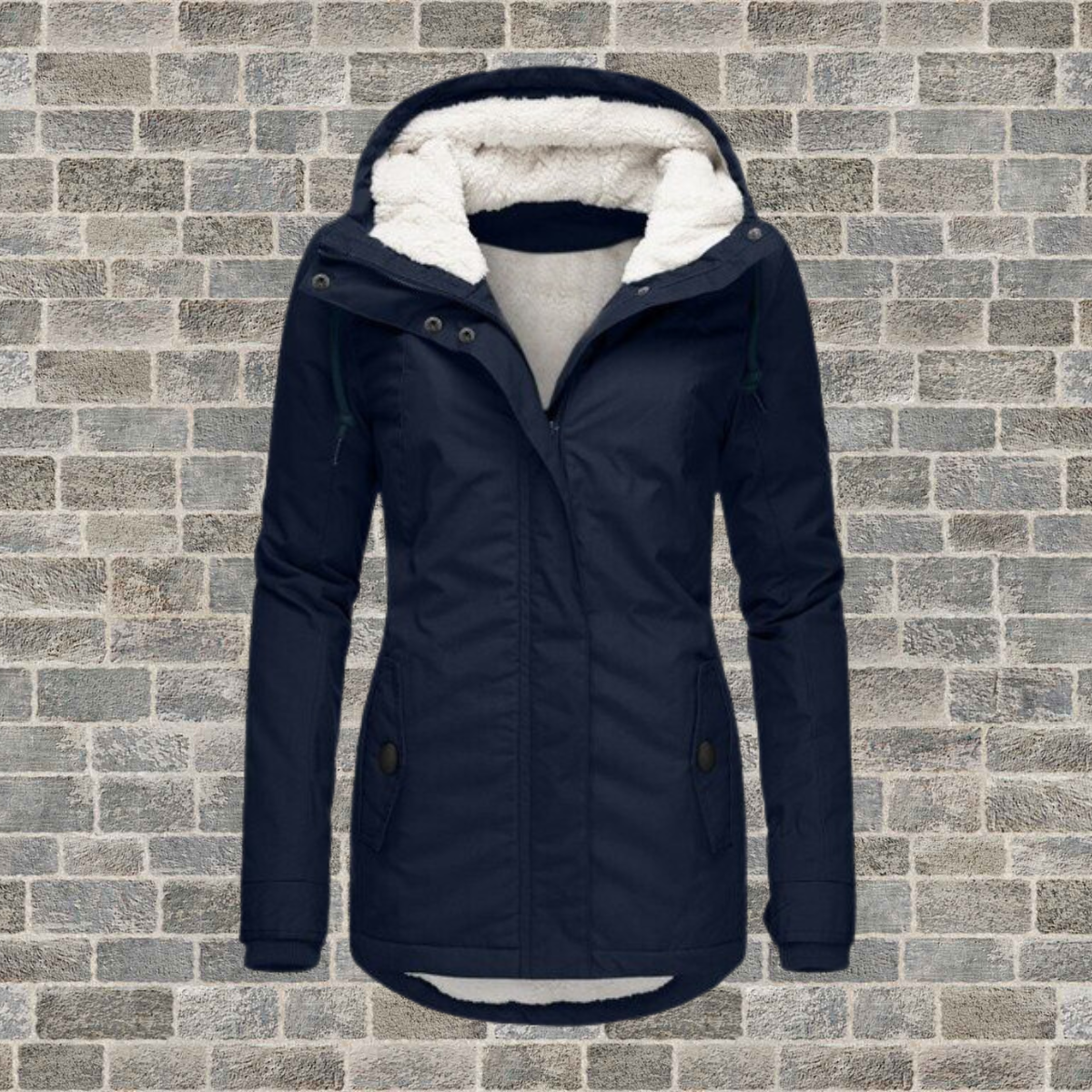 Elsie Belle | Neu Plissierter Baumwollmantel mit Kapuze - Image 4