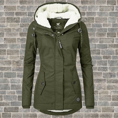 Elsie Belle | Neu Plissierter Baumwollmantel mit Kapuze - Image 6