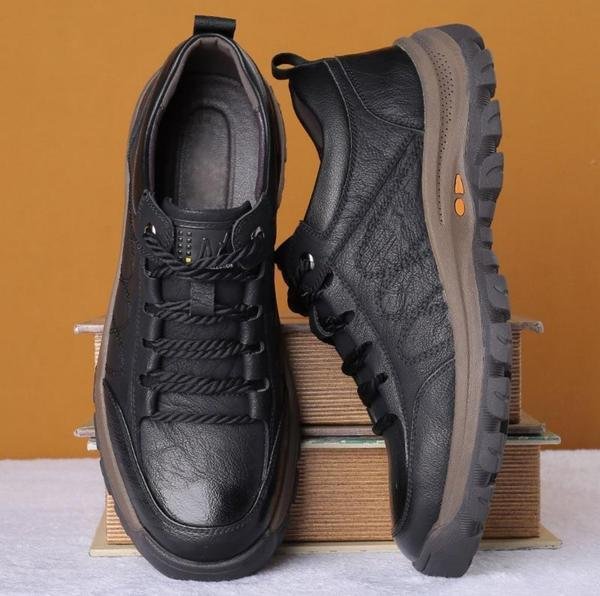 Handgenähte Freizeitschuhe für Herren aus echtem Leder - Image 6