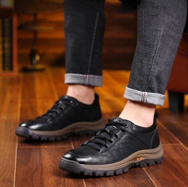 Handgenähte Freizeitschuhe für Herren aus echtem Leder - Image 9