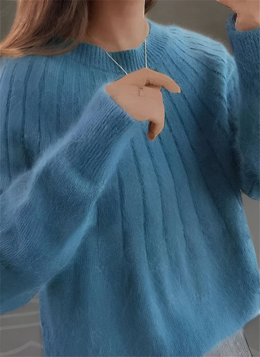 Women’s Oversized Knit Jumper | Long Sleeve Crew Neck
