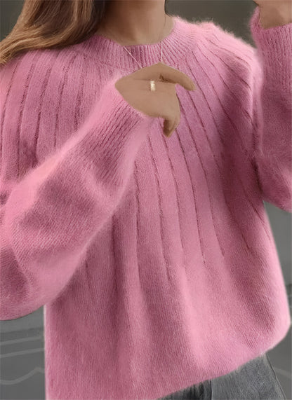 Women’s Oversized Knit Jumper | Long Sleeve Crew Neck