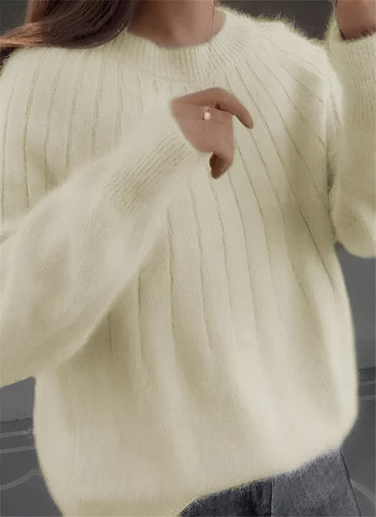 Women’s Oversized Knit Jumper | Long Sleeve Crew Neck