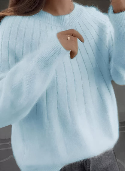 Women’s Oversized Knit Jumper | Long Sleeve Crew Neck