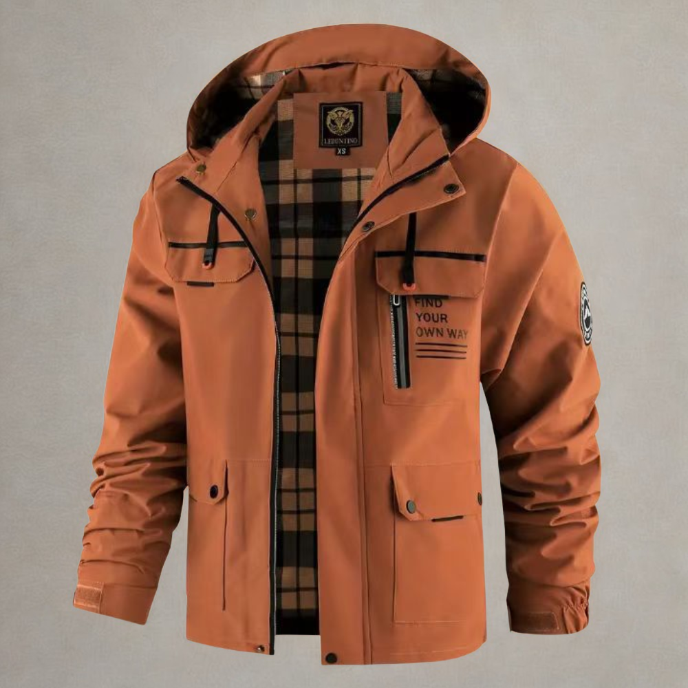 Men’s Waterproof Hooded Winter Parka Jacket | Warm Utility