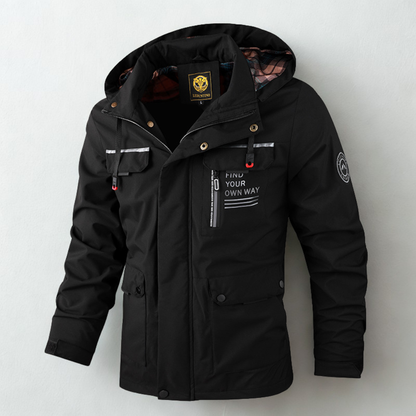 Men’s Waterproof Hooded Winter Parka Jacket | Warm Utility