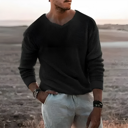 Men’s Knit Sweater | Long Sleeve Pullover Casual Jumper