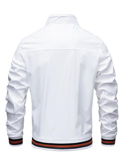 Men’s Lightweight Bomber Jacket | Casual Zip Up Windbreaker