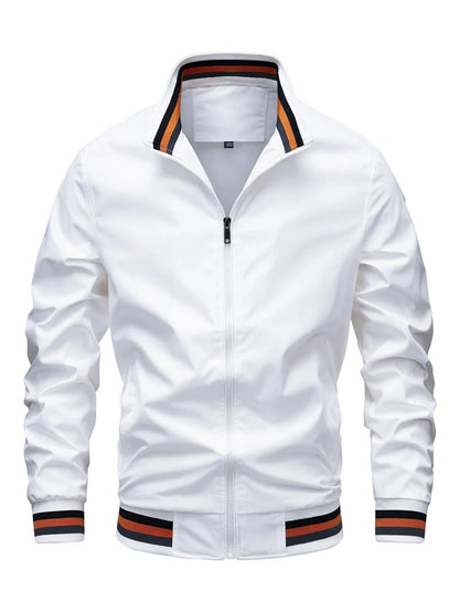 Men’s Lightweight Bomber Jacket | Casual Zip Up Windbreaker