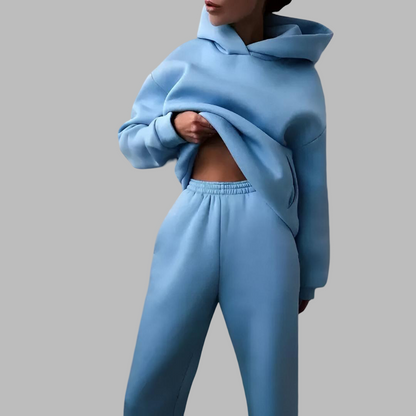Women Oversized Tracksuit Set | Casual Hoodie Joggers Loungewear