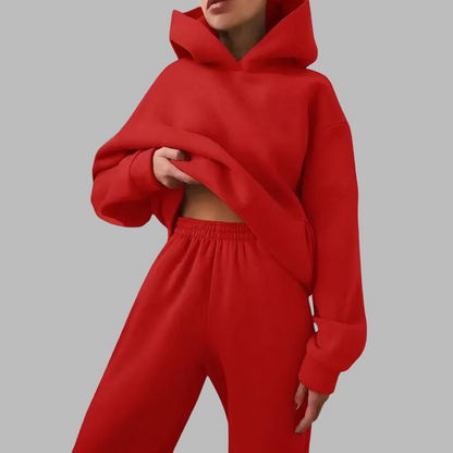 Women Oversized Tracksuit Set | Casual Hoodie Joggers Loungewear