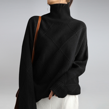 Kuscheliger Kaschmir Damen Rollkragenpullover - Image 5