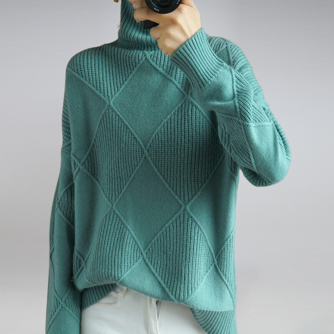 Kuscheliger Kaschmir Damen Rollkragenpullover - Image 8