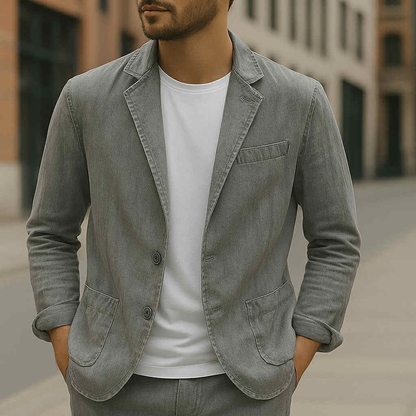 Men's Lightweight Summer Jacket | Casual Linen Blazer