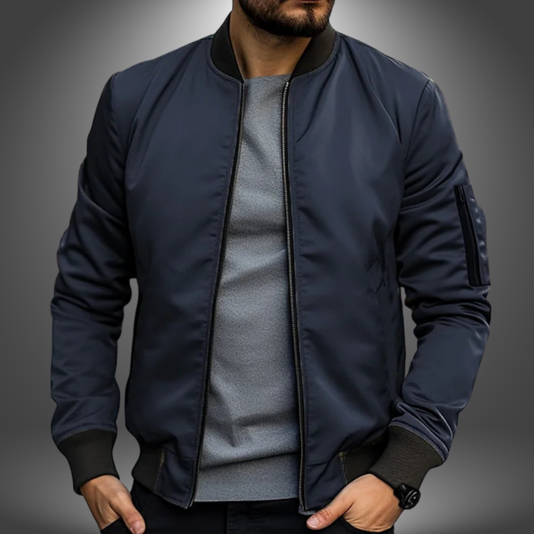 Men’s Casual Lightweight Bomber Jacket | Zip Closure Stylish