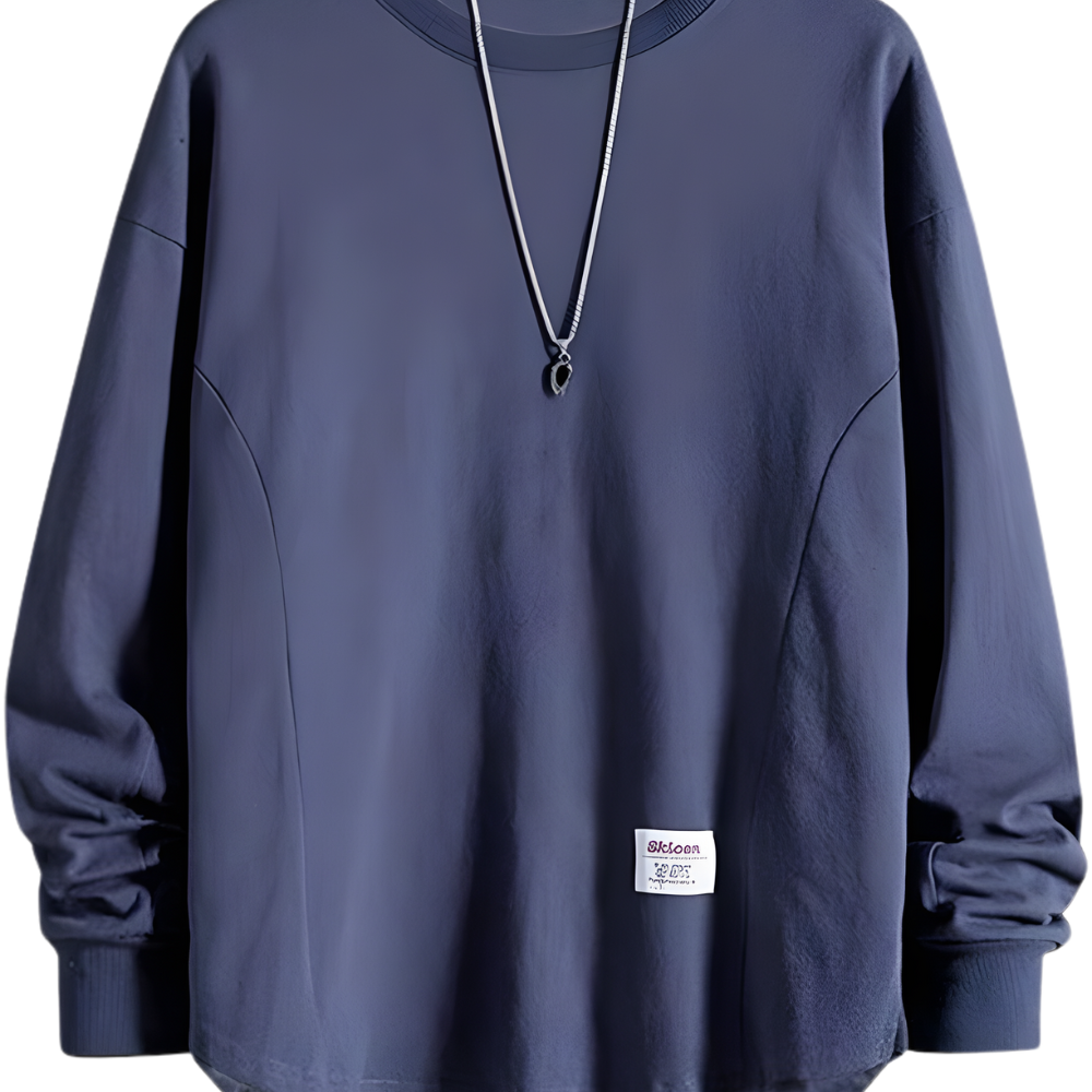 Oversized Crewneck Pullover Sweatshirt - Long Sleeve