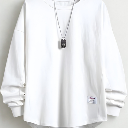 Oversized Crewneck Pullover Sweatshirt - Long Sleeve