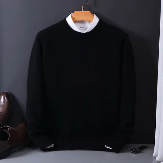 Men’s Luxury Cashmere Sweater | Warm Long Sleeve Knitwear