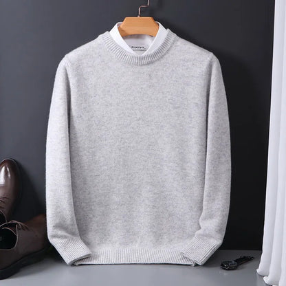 Men’s Luxury Cashmere Sweater | Warm Long Sleeve Knitwear