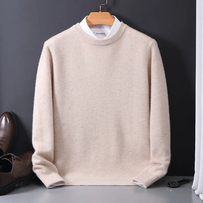Men’s Luxury Cashmere Sweater | Warm Long Sleeve Knitwear