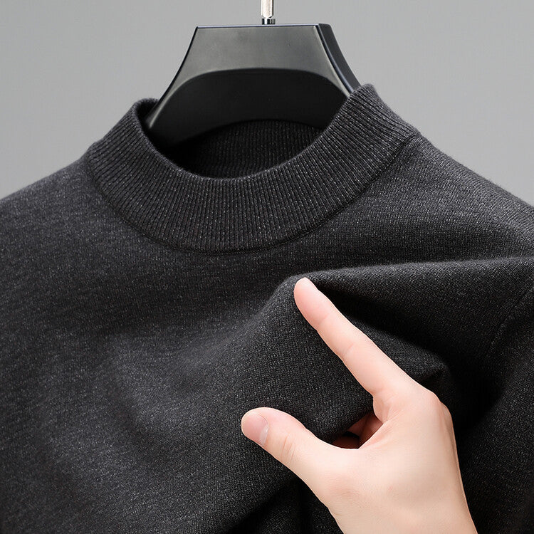 Men’s Oversized Knit Sweater | Crew Neck Long Sleeve Pullover