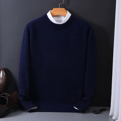 Men’s Luxury Cashmere Sweater | Warm Long Sleeve Knitwear