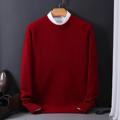 Men’s Luxury Cashmere Sweater | Warm Long Sleeve Knitwear