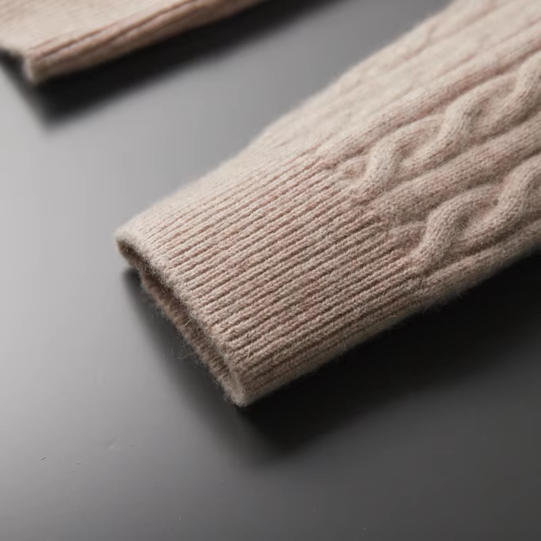 Men’s Cable Knit Half Zip Jumper | Warm Long Sleeve Knitwear