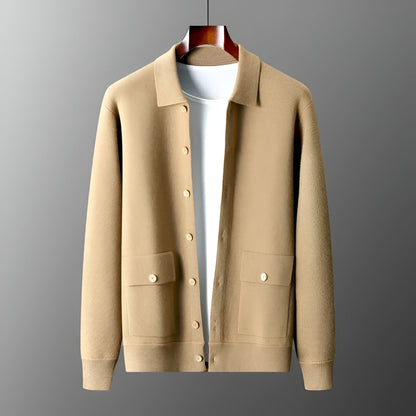 Men’s Smart Casual Button Up Cardigan | Long Sleeve Knitwear