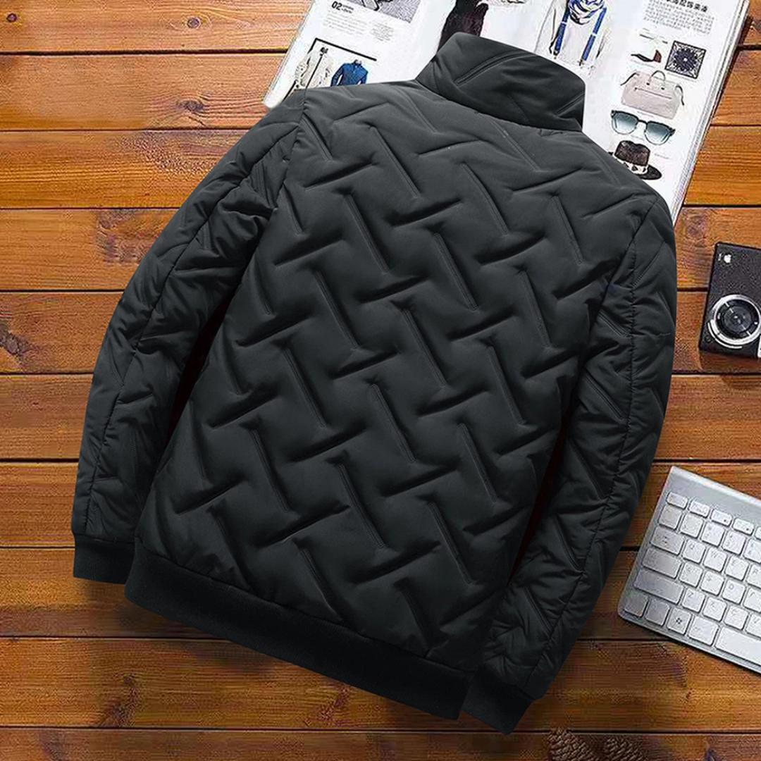 Men’s Lightweight Quilted Bomber Jacket | Casual Zip Closure