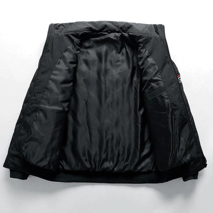 Men’s Lightweight Quilted Bomber Jacket | Casual Zip Closure
