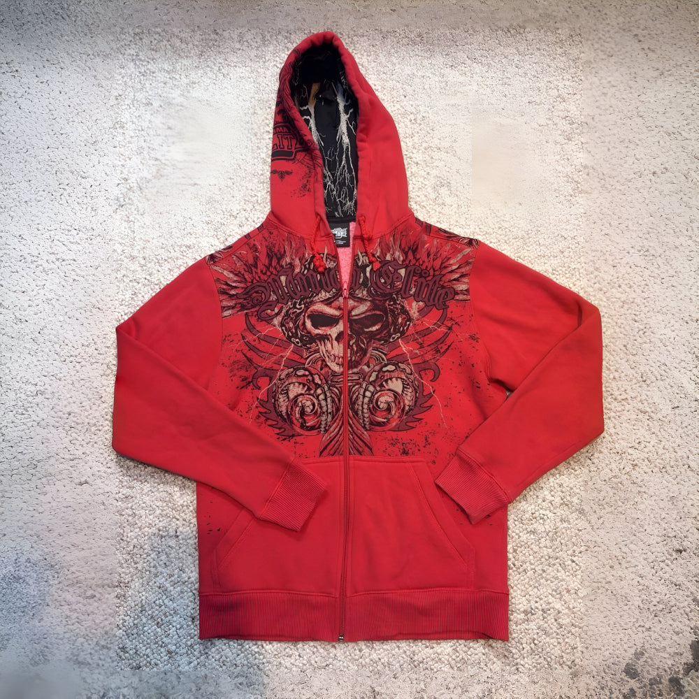 Men’s Oversized Graphic Hoodie – Long Sleeve Pullover