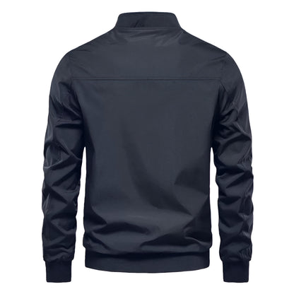 Men’s Lightweight Bomber Jacket - Casual Zip Up Long Sleeve