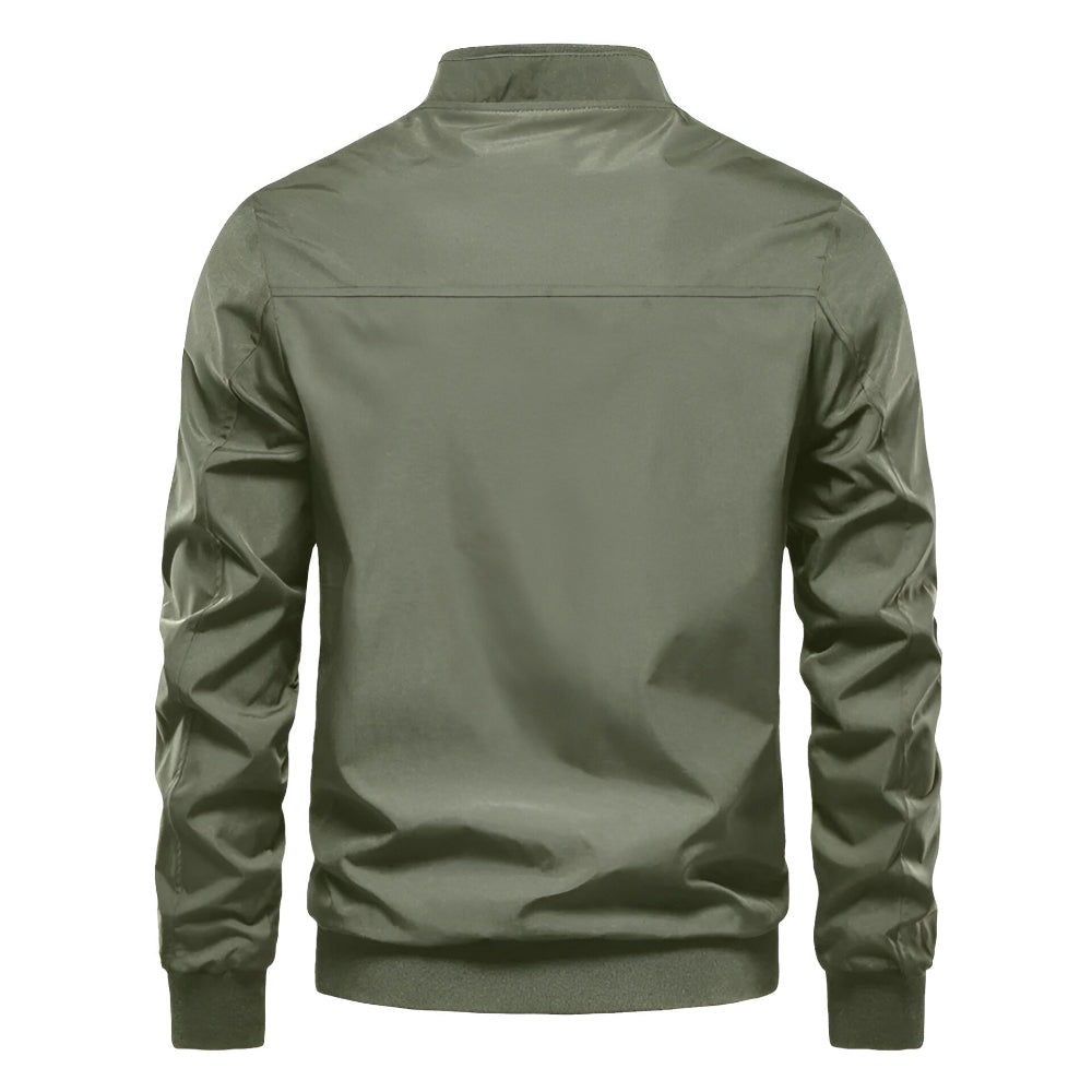 Men’s Lightweight Bomber Jacket - Casual Zip Up Long Sleeve