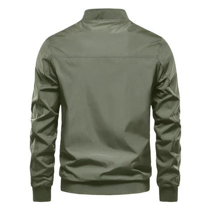 Men’s Lightweight Bomber Jacket - Casual Zip Up Long Sleeve