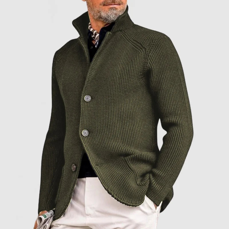 Men’s Knitted Cardigan Sweater | Long Sleeve Knitwear
