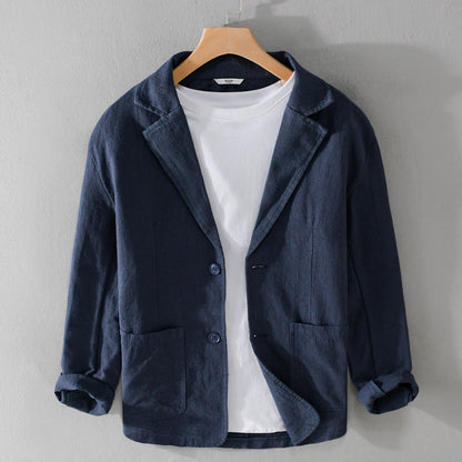 Men's Linen Jacket Casual-6