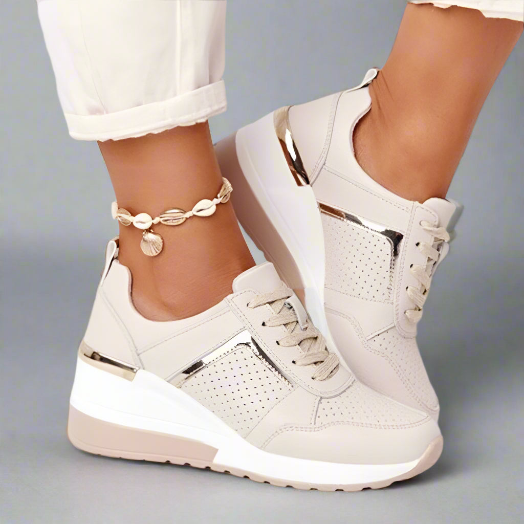 Stylish Comfortable Wedge Sneakers for Women - Image 1