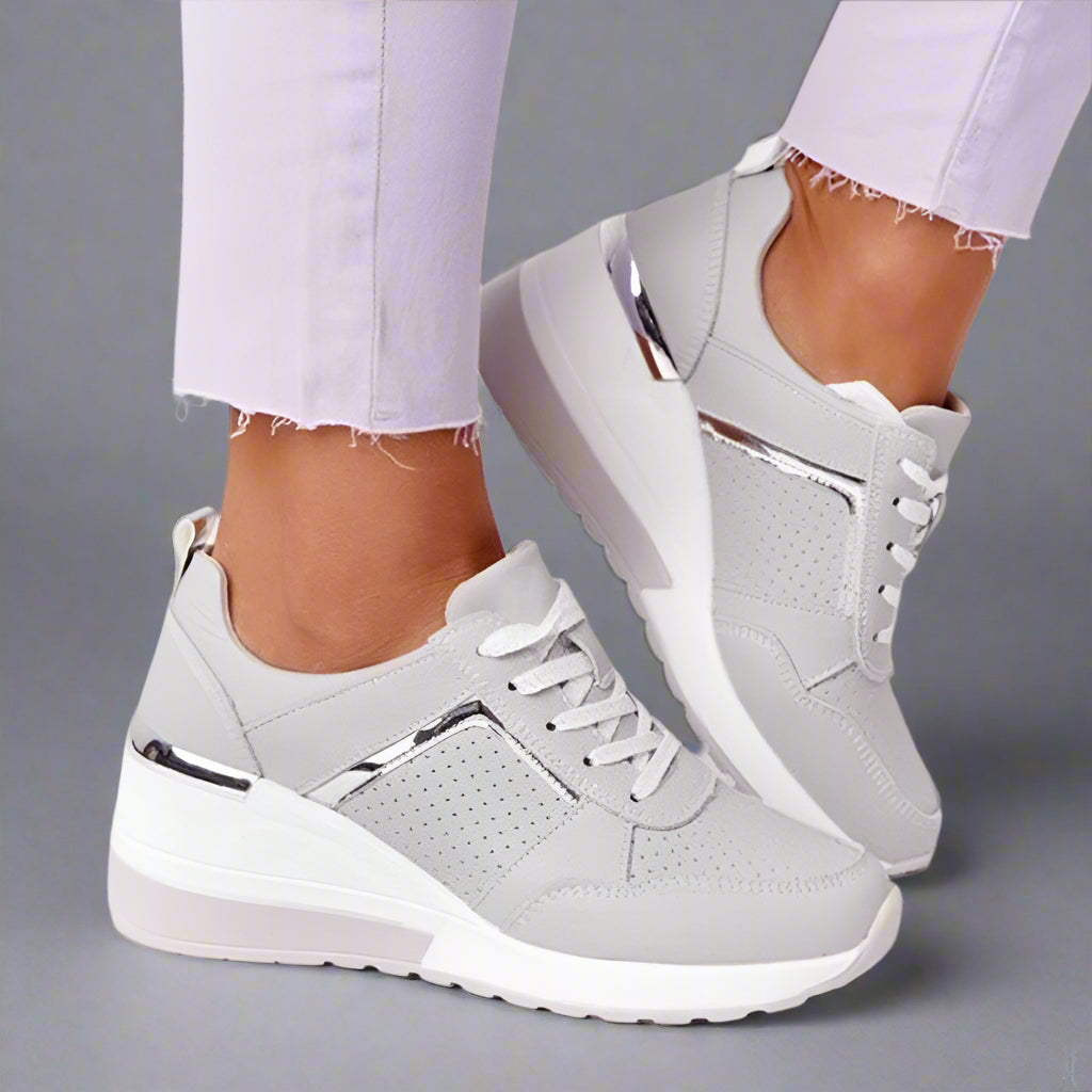 Stylish Comfortable Wedge Sneakers for Women - Image 4