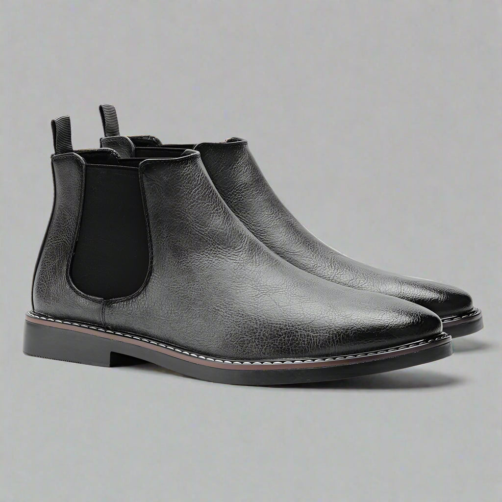 Stylish Leather Chelsea Boots for Men - Image 10