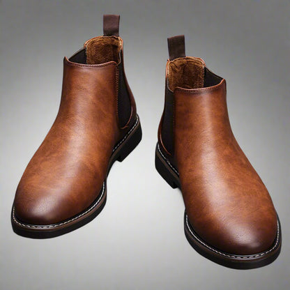 Stylish Leather Chelsea Boots for Men - Image 2