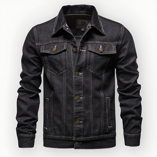 Stylish Men's Denim Trucker Jacket
