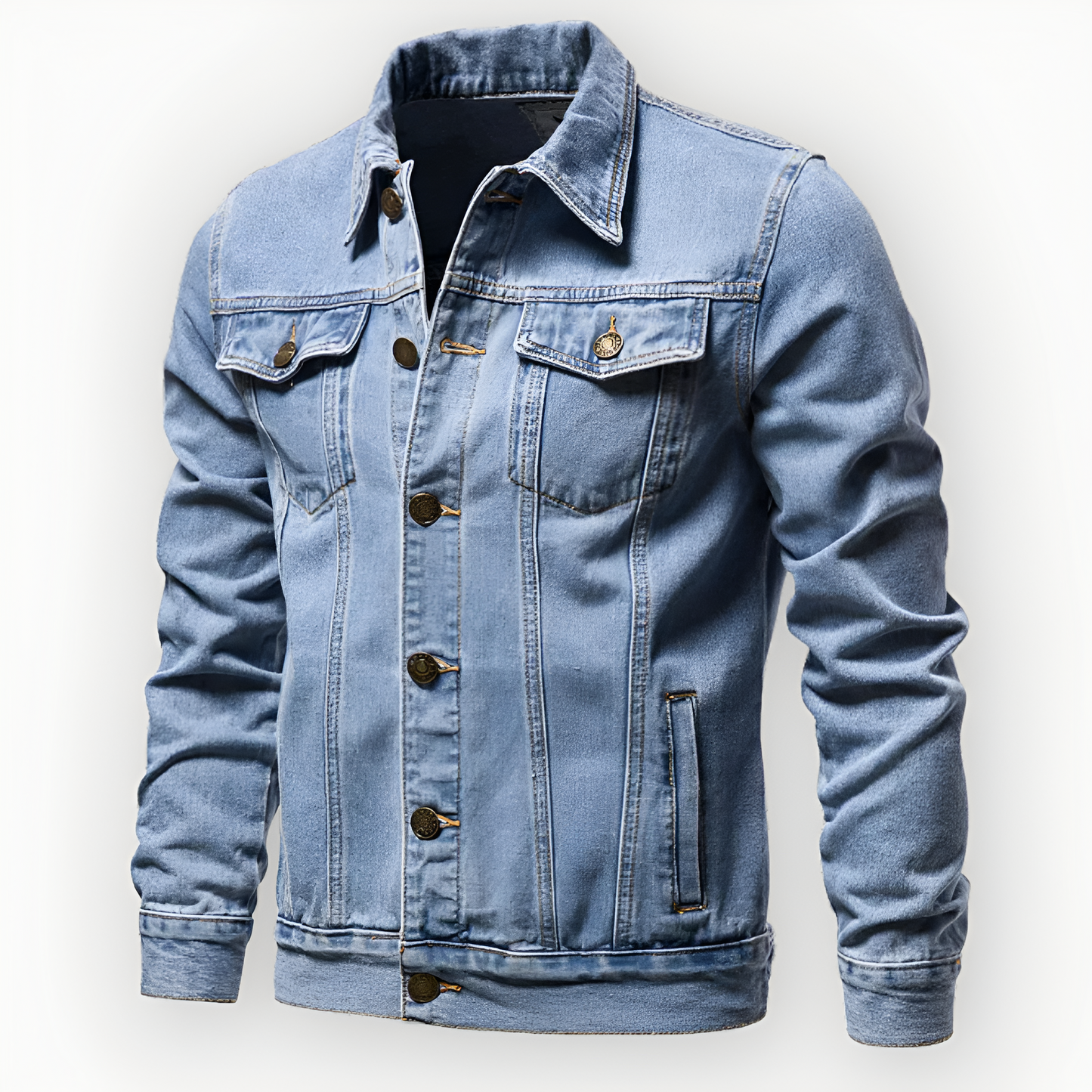 Stylish Men's Denim Trucker Jacket