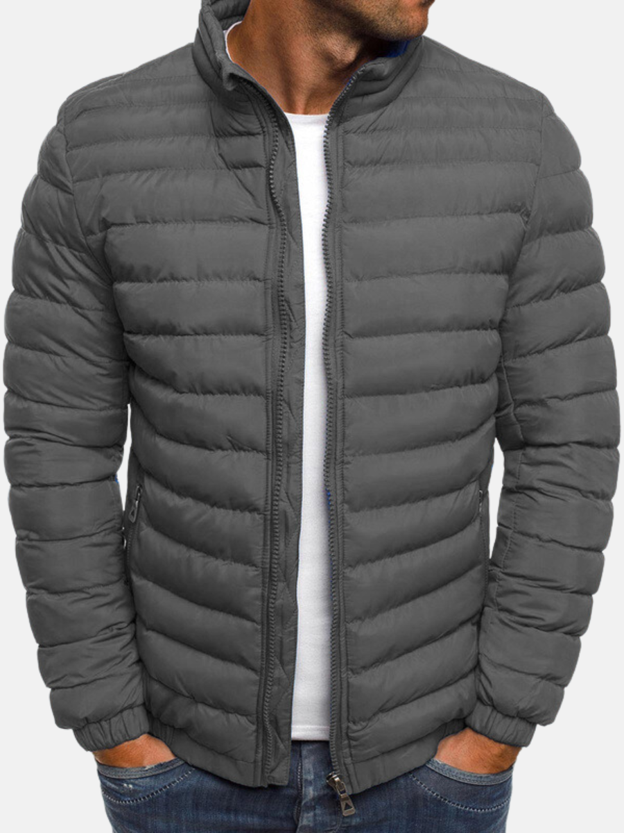 Men’s Lightweight Quilted Puffer Jacket | Warm Casual Winter