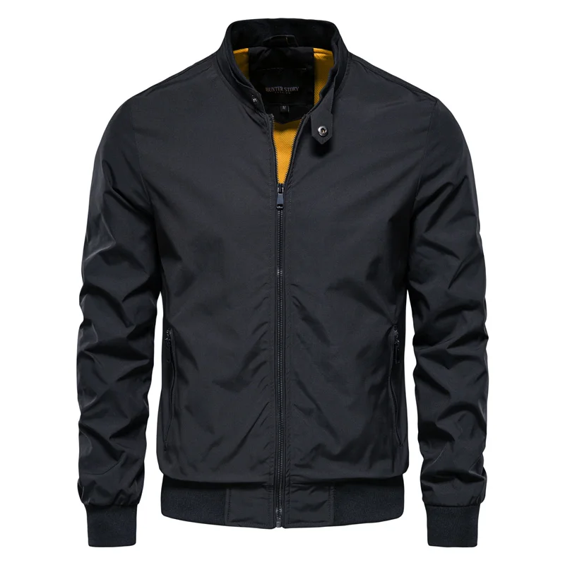 Men’s Lightweight Bomber Jacket | Casual Zip Up Long Sleeve