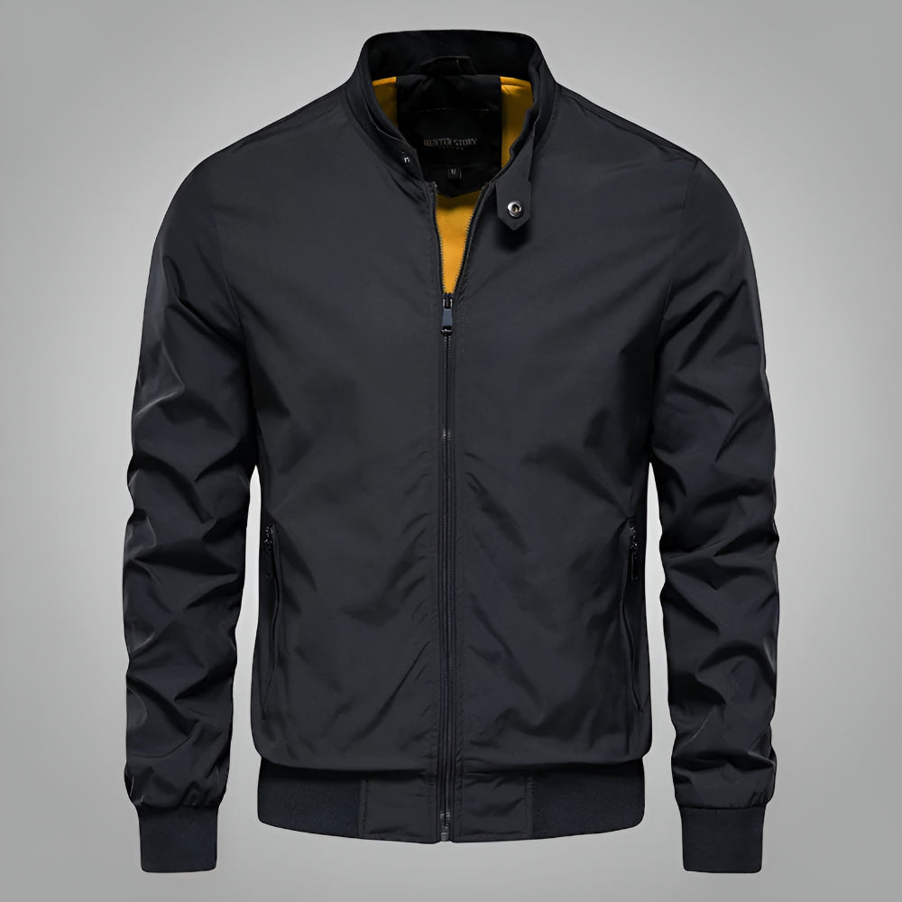Men’s Lightweight Bomber Jacket - Casual Zip Up Long Sleeve