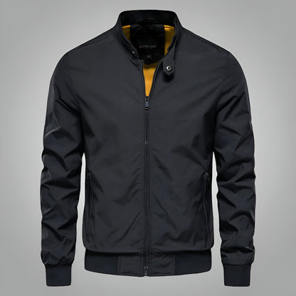 Men’s Lightweight Bomber Jacket - Casual Zip Up Long Sleeve