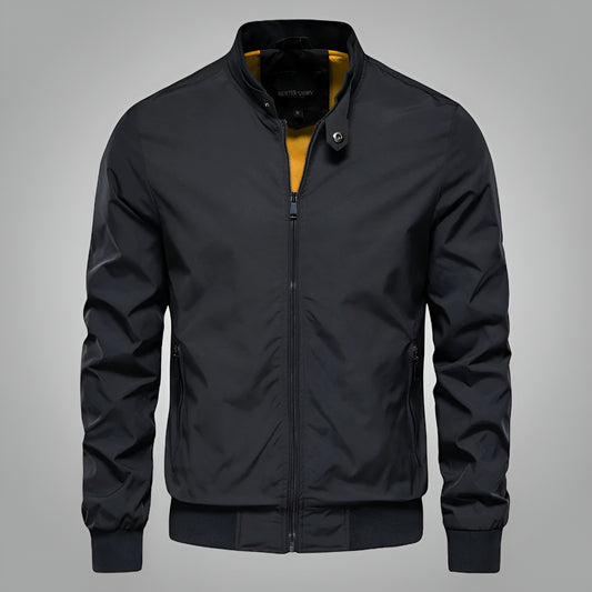 Men’s Lightweight Bomber Jacket - Casual Zip Up Long Sleeve