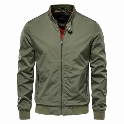 Men’s Lightweight Bomber Jacket | Casual Zip Up Long Sleeve