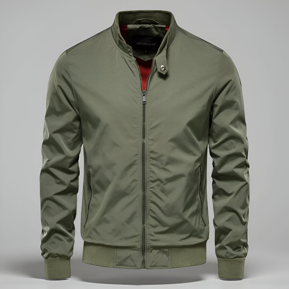 Men’s Lightweight Bomber Jacket - Casual Zip Up Long Sleeve